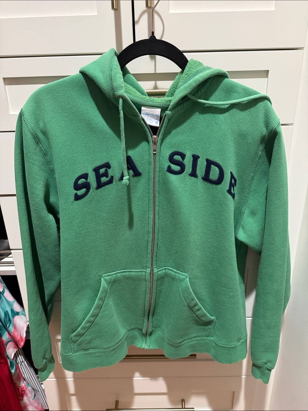 Sea Side Green unisex Zip-Up Hoodie Jacket
